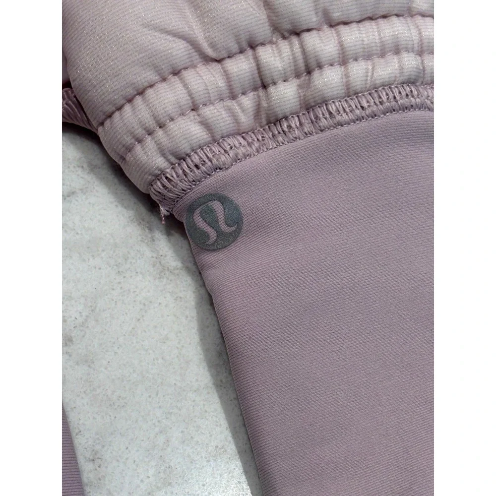 Lululemon Down For It All Mittens Purple Quilted Puffer Gloves XS S Lavender